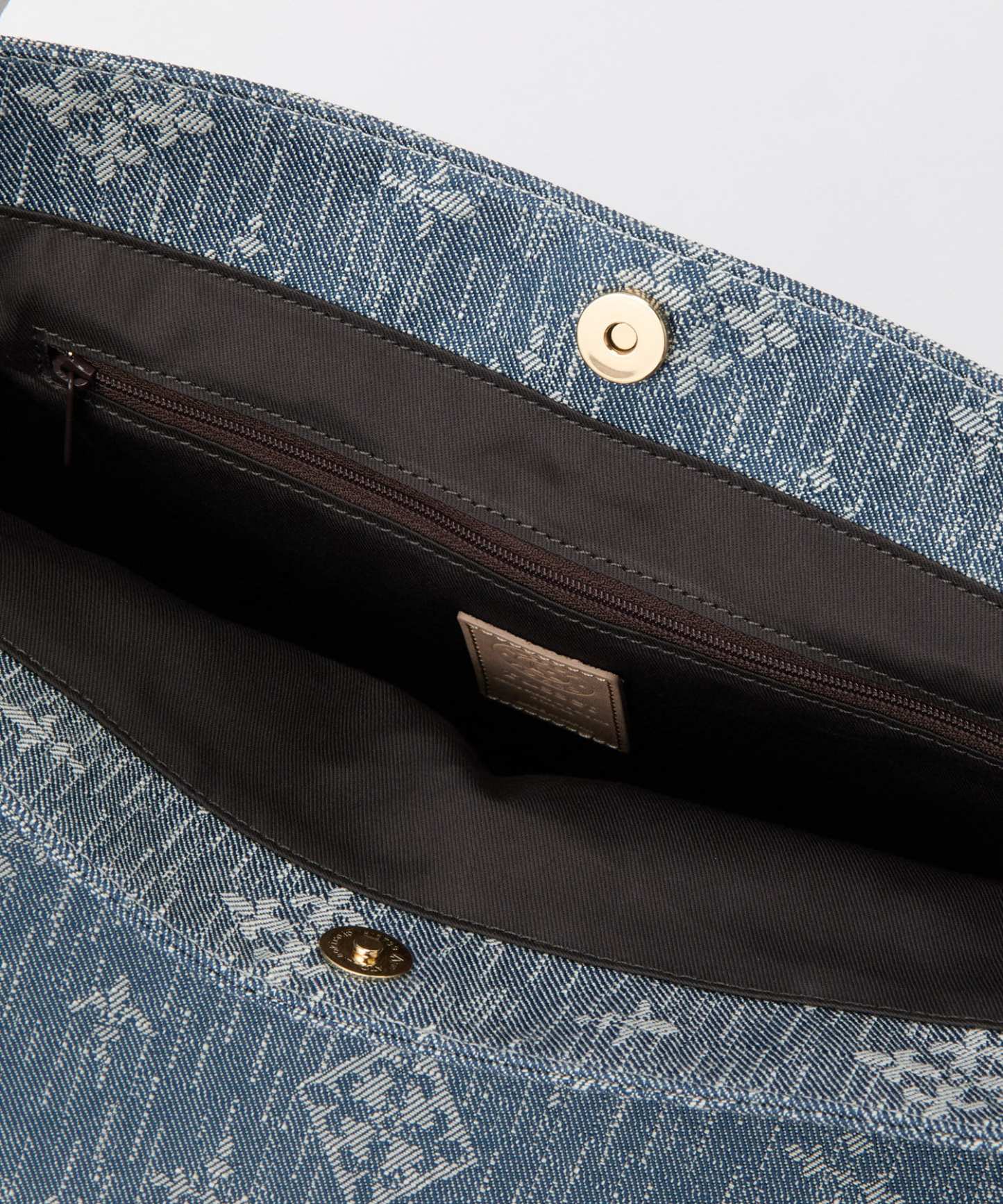 *4-6 WEEKS* (254) LIMITED EDITION Russet [Denim jacquard] Simple tote bag Indigo
